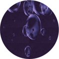 thumbnail image 1 of Ahgly Company Tapis d'Intérieur Lavable en Machine Carré Transitionnel Violet Rebecca, 3 Pieds Carré, 1 of 7