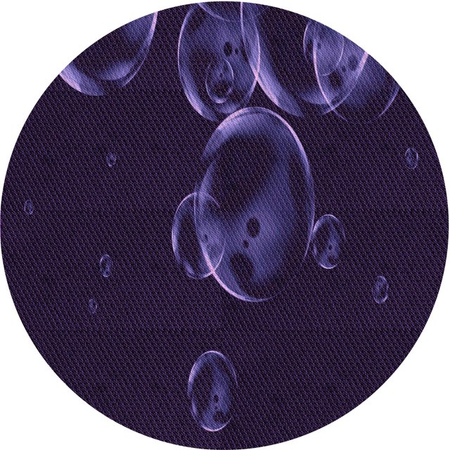 Ahgly Company Tapis d'Intérieur Lavable en Machine Carré Transitionnel Violet Rebecca, 3 Pieds Carré