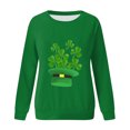 thumbnail image 4 of QIPOPIQ Chandails à Manches Longues pour Femmes T-Shirts de la Saint-Patrick Chandail Shamrock T-Shirt Vert Hauts T-Shirts de la Saint-Patrick Tuniques à Col Rond pour Dames T-Shirts de Fête T-Shirts Graphiques Aubaines, 4 of 4