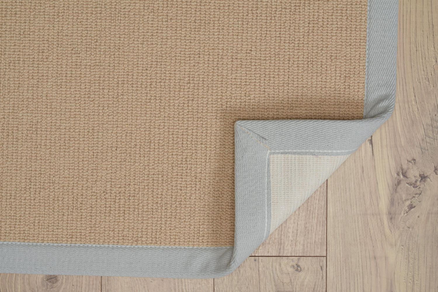 Tapis Athena sisal et bleu glacier 9 pi 10 po x 13 pi