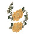 thumbnail image 3 of Flower Embroidery Patches, Beautiful Flower Patches DIY Patch Decorative 1 Pair  For Clothes Yellow,Blue, 3 of 8