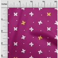 thumbnail image 2 of oneOone Cotton Jersey Fuschia Pink Fabric Floral & Sewing Craft Projects Fabric Prints By Yard 58 Inch Wide, 2 of 5