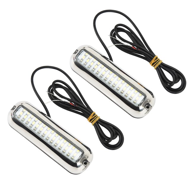 Boat Drain Plug Light, 42LEDS Waterproof Underwater Marine LED Lights 1500LM For Boats Blue Light