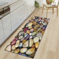 thumbnail image 2 of Pebbles Bath Rug Runner Soft & Absorbent Bathroom Rugs Non Slip Large Bath Rug Runner for Kitchen Bathroom Floors 19.7X63in, 2 of 6