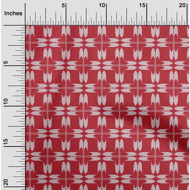 oneOone Polyester Lycra Fabric Arrow Sign Kasuri Printed Craft Fabric BTY 56 Inch Wide