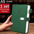 thumbnail image 1 of Meitianfacai Business Notebook Thick A5 Leather Journal Deluxe Office Notepad Notebook Meeting Notes Book Large-sized Work Diary, 1 of 9
