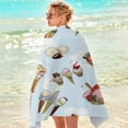 thumbnail image 4 of Binmer Microfiber Beach Towel Super Lightweight Colorful Bath Towel Sandproof Beach Blanket Multi-Purpose Towel For Travel Swimming Pool 30x60 Inch, 4 of 4