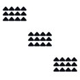 thumbnail image 3 of VONKY Lot de 12/lot Profitez de Coussinets Antidérapants et de Boucles Lavables Réutilisables et Durables Triangles Noirs 3Ensemble, 3 of 6