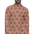 thumbnail image 4 of Atasi Kurta à Manches Longues Imprimé, Boutonné, Asymétrique, Kurta de Designer pour Garçons, 4 of 5