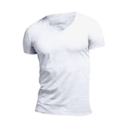 Ketyyh-chn99 Chemises pour hommes Tee manches courtes en couleur solide T-shirt manches longues homme T-Shirt respirant blanc,XL
