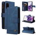 thumbnail image 1 of Case for Samsung Galaxy S20 Plus 5G Cover Zipper Pocket Wallet Case Magnetic Protective - Blue, 1 of 5