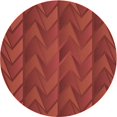 thumbnail image 1 of Ahgly Company Machine Washable Indoor Round Transitional Tomato Red Area Rugs, 4' Round, 1 of 7