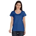 thumbnail image 1 of Inkmeso T-Shirt Basique à Encolure Dégagée Décontracté à Manches Courtes en Coton Uni T-Shirt Haut pour Femmes, 1 of 8