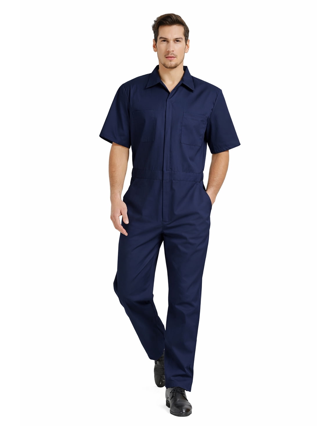 TOPTIE Men's Coverall, Short Sleeve Overall for Work