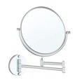 thumbnail image 4 of Double Side Wall Mount 3X Magnifying Bathroom Cosmetic Shaving Swivel Mirror . Matte, 4 of 8