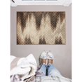 thumbnail image 3 of Linon Evolution Tapis à Motif Treillis Zigzag Tissé Mécaniquement en Polyester 2'x3' Beige, 3 of 3