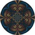 thumbnail image 1 of Ahgly Company Tapis d'Intérieur Lavable en Machine Carré Transitionnel Gris Minuit, 3 Pieds Carré, 1 of 7