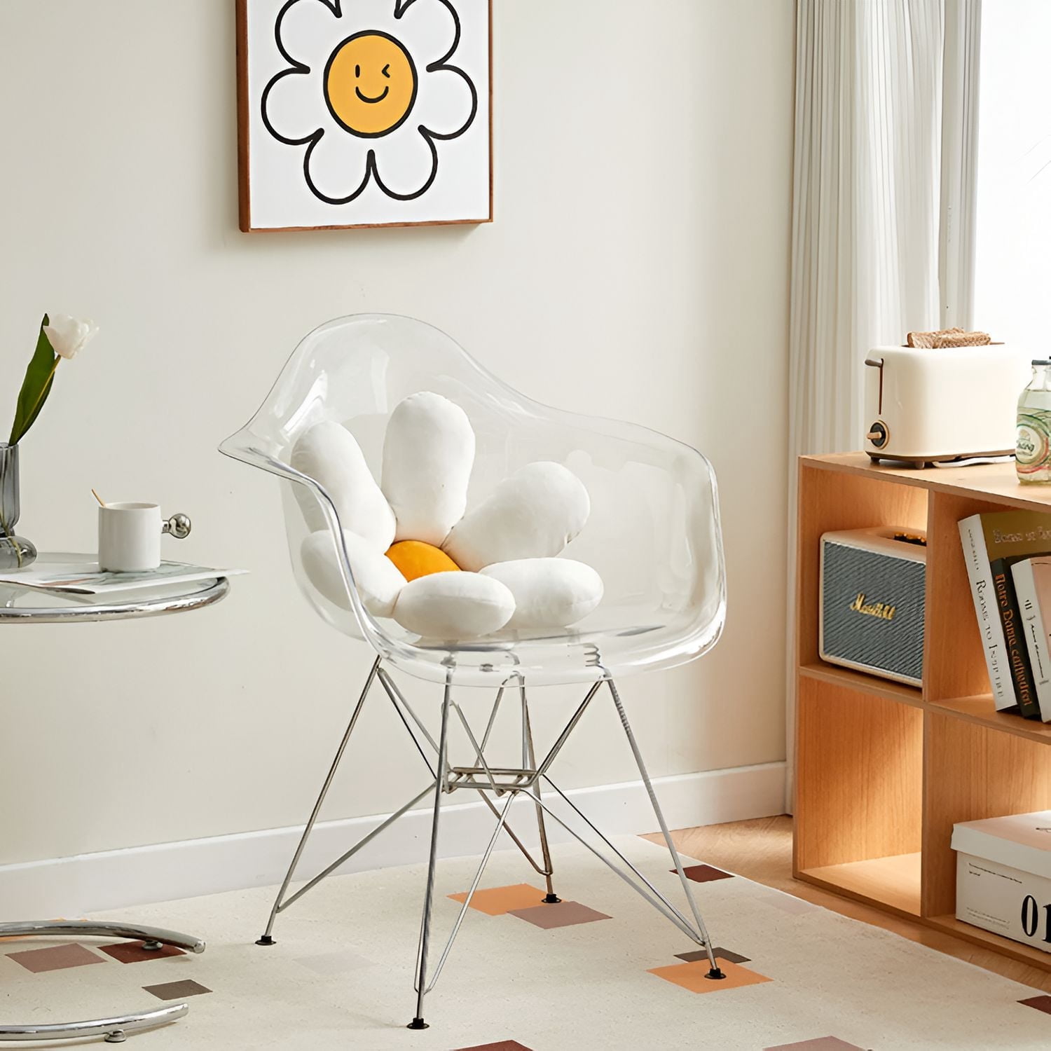 Heavenly Collection <br>Seau en Acrylique Métal Chaise Salle à Manger