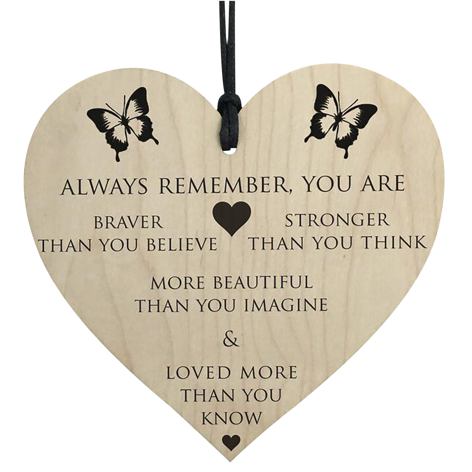 Dvkptbk Heart-Shaped Label Wooden Commemorative Wooden Sign Pendant Home Decor