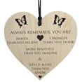 thumbnail image 1 of Dvkptbk Heart-Shaped Label Wooden Commemorative Wooden Sign Pendant Home Decor, 1 of 5