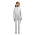 thumbnail image 1 of Ocealan Combinaison de Vol à Fermeture Éclair pour Filles Enfants Combinaison Décontractée Ivoire 12, 1 of 6