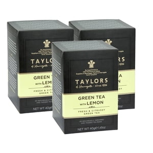 Taylors of Harrogate Thé vert avec citron, 20 Sacs - (3 boîte)