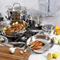 thumbnail image 3 of Kenmore Devon 10-Piece Stainless Steel Cookware Set, 3 of 9
