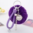 thumbnail image 4 of Becaristey Plush Pompom Wristlet Keychain Fashionable And Convenient Accessory For Everyday Easy To Durable Korean fans, 4 of 6