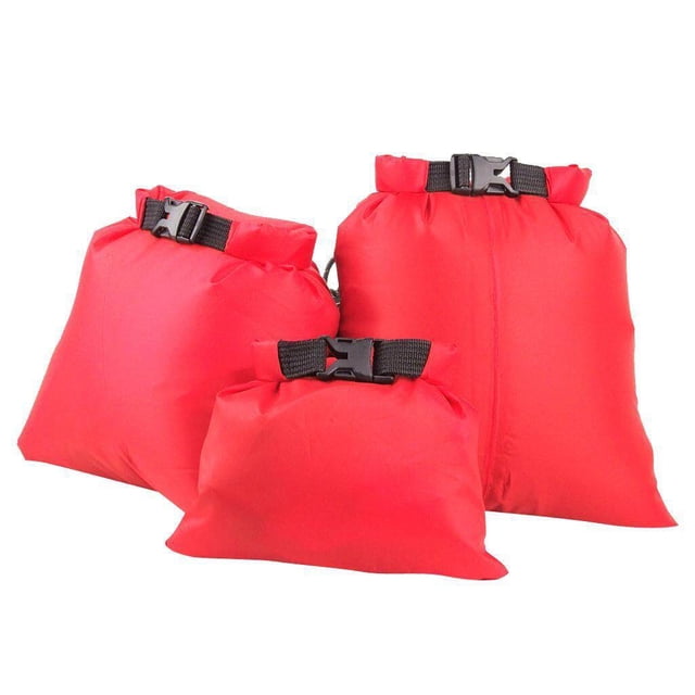 Baohd Ensemble de 3 Tailles Sac Étanche Étanche Camping Rafting Kayak Orange