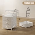 thumbnail image 4 of GUNAITO Nightstand with Charging Station Side Table with 3 Drawers End Table with Open Shelf Bedside Table with USB Ports and Outlets Nightstand for Bedroom,White, 4 of 10