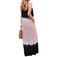 thumbnail image 4 of Robe Maxi Sans Manches à Dégradé de Couleurs pour Femmes avec Col en V et Bretelles, 4 of 7