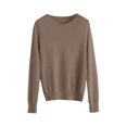 thumbnail image 5 of ManxiVoo Chandail à Capuche Tricoté à Manches Longues et Col Rond pour Femmes, Automne Hiver, Tenue Décontractée, Taille g, Kaki, 5 of 5