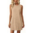 thumbnail image 2 of Sentmoon Cute Summer Dresses Plus Size Boho Dress 2026 Solid Color Sleeveless Crew Neck Stretchy Regular Fit Soft and Comfortable Summer Maxi Dress for Lounge and Relax S-2XL, 2 of 7