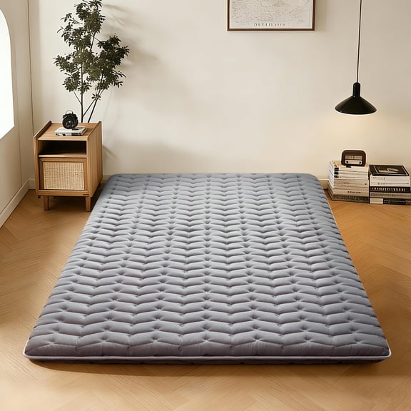 Matelas de Sol Futon Japonais en Mousse de Qualité Supérieure Format Simple 39 Pouces x 80 Pouces, Matelas de Sol Confortable en Mousse 100 % Haute Densité, Coussin de Couchage Pliable Épaissi de 3,2 Pouces, Tapis Tatami pour Dortoir, pour un