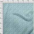 thumbnail image 3 of oneOone Polyester Spandex Turquoise Blue Fabric Animal Craft Projects Decor Fabric Printed By The Yard 56 Inch Wide, 3 of 5
