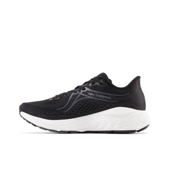 New Balance Boy's Fresh Foam X 860 V13 Running Shoe, Black/White/Magnet, 10.5 Wide Little Kid