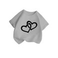 thumbnail image 3 of WEAIXIMIUNG T-Shirts Mignons pour Filles 10-12 T-Shirt Graphique Mignon pour Fille Col Rond Manches Courtes T-Shirt d'Été Décontracté 150, 3 of 6