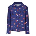 thumbnail image 4 of Pompotops Chemise à Manches Longues Imprimée Numérique pour Femme Chemise Imprimée Haut Mode en Solde, 4 of 6
