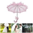 thumbnail image 3 of Elegant Lace Parasol Umbrella Hand Made, Romantic Wedding Bridal Photography Prop, Comfortable Grip, Versatile Applications, 3 of 7