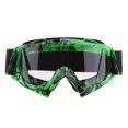 thumbnail image 2 of Miulika Motorcycle ATV Dirt Bike Racing Goggles Glasses Anti- Dust Green-White, 2 of 9
