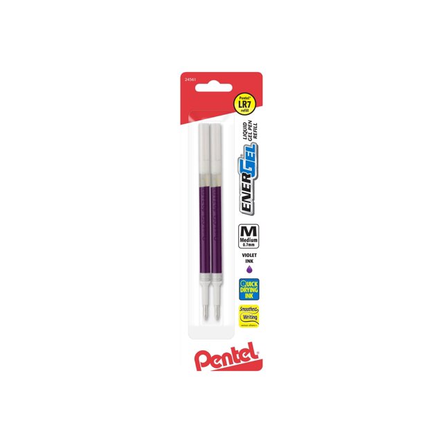 Pentel EnerGel - Refill - violet - 0.7 mm - medium (pack of 2)
