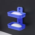 thumbnail image 5 of Harpily Organizer Rack Soap Holder Soap Dish With Draining Wall Mounted Bar Soap Holder Adhesive Soap Box Case For Shower, 5 of 5