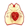 thumbnail image 1 of TIELUTT Day Greeting Card 3d Three Paper Carving Small Card to Give Mom Thanksgiving Greeting Card in Hand Custom Thank You Cards Kinder Hippo Blank Note Cards Bulk Blank inside Cards Colorful Blank, 1 of 8