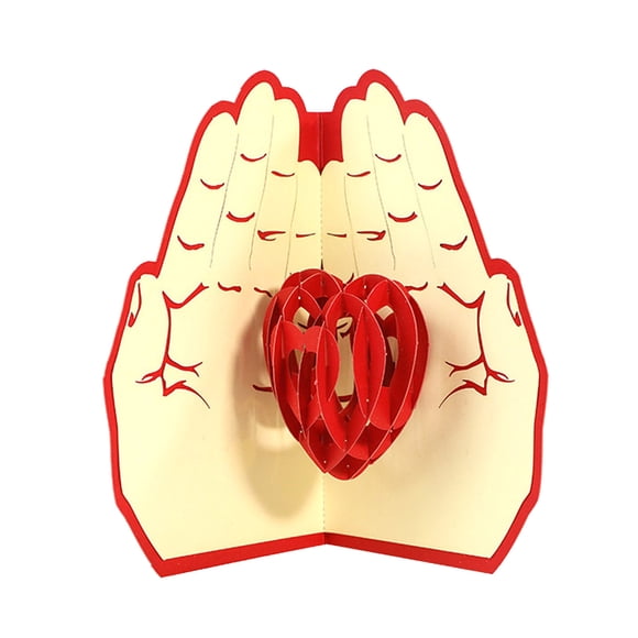 Binwennn Miss You Postcards Do Say Give Greeting Cards Bulk Happy Birthday Cards with Envelopes Day Greeting Card 3d Three Paper Carving Small Card To Give Mom Thanksgiving Greeting Card In Hand