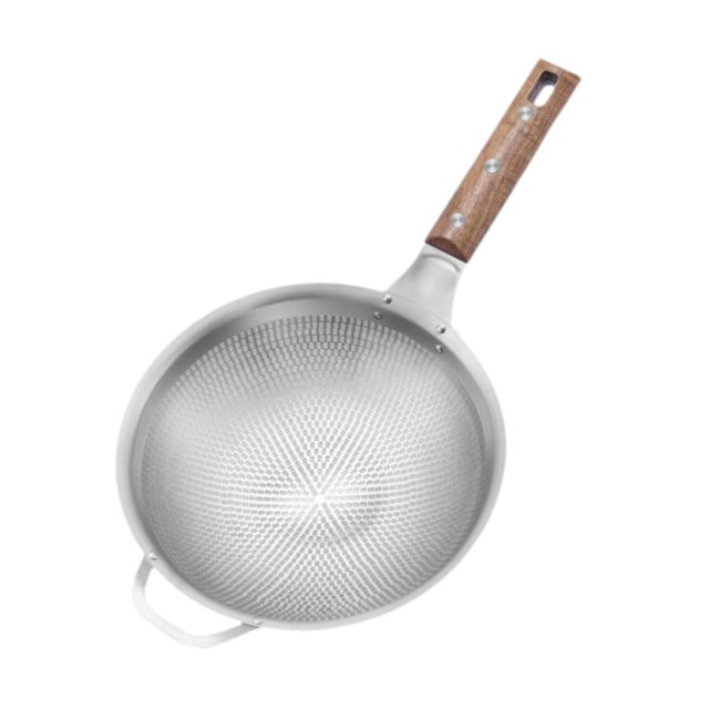 Siruishop Skimmer Ladle Spoon Multipurpose Skimmer Spoon for Frying Kitchen Restaurant Medium 46cmx25cm