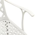 thumbnail image 5 of vidaXL Chaises de Jardin 2 Pcs Aluminium Moulé Blanc, 5 of 5
