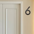 thumbnail image 4 of EGNMCR 5 Inch Modern Metal House Numbers Black Door Number House Address Letters And Numbers For Outside Signs Door number sign, 4 of 5