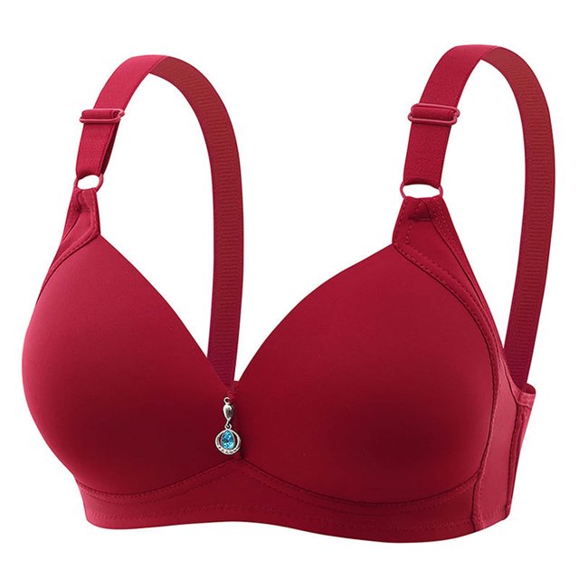 Yuyuzo Push up Bras for Women Solid Color Full Coverage Adjustable Strap Breathable Everyday Bras