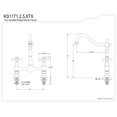 thumbnail image 4 of Kingston Brass Français Pays Double Poignée 8" Robinet de Cuisine Sans Pulvérisateur, 4 of 4