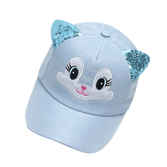 Ketyyh-chn99 Summer Baby Boy Baseball Hat Baby Boy Girls Hats Soft Bunny Cartoon Sunhat Baseball Cap Sun Hat Beret for One Size,Blue